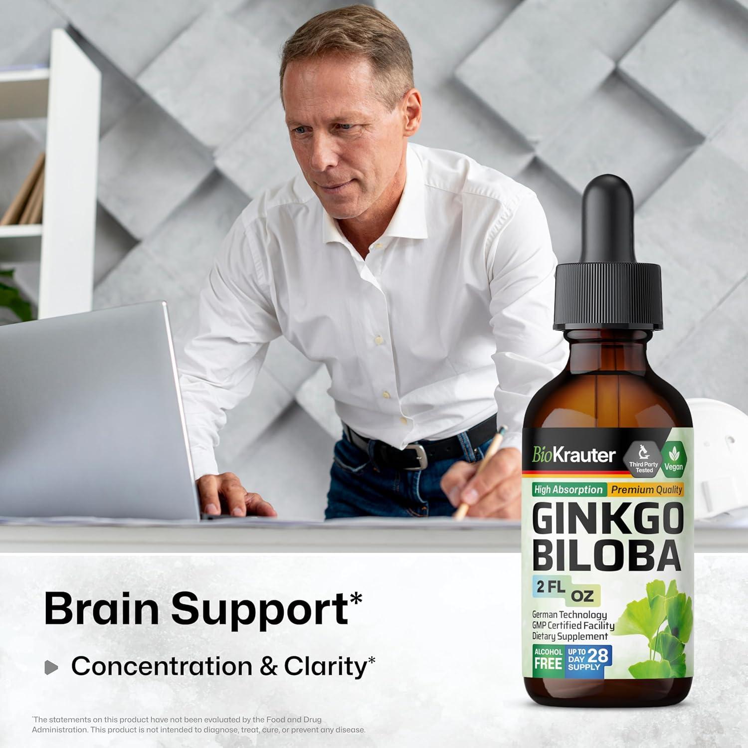 Extracto de Ginkgo Biloba Bio Krauter 59.15 ml Vegano