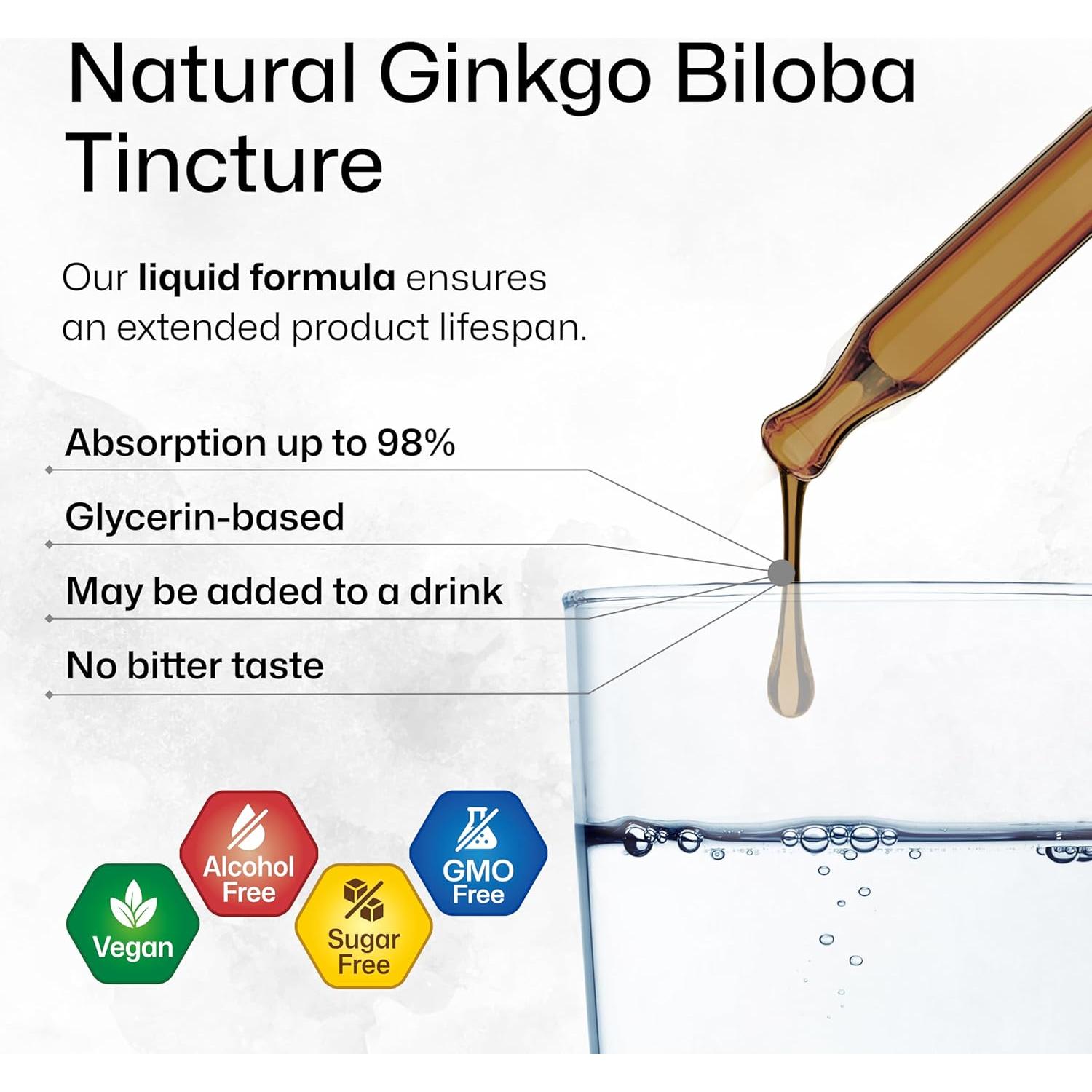 Extracto de Ginkgo Biloba Bio Krauter 59.15 ml Vegano