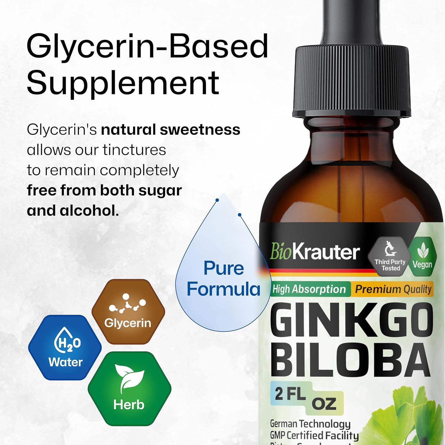 Extracto de Ginkgo Biloba Bio Krauter 59.15 ml Vegano