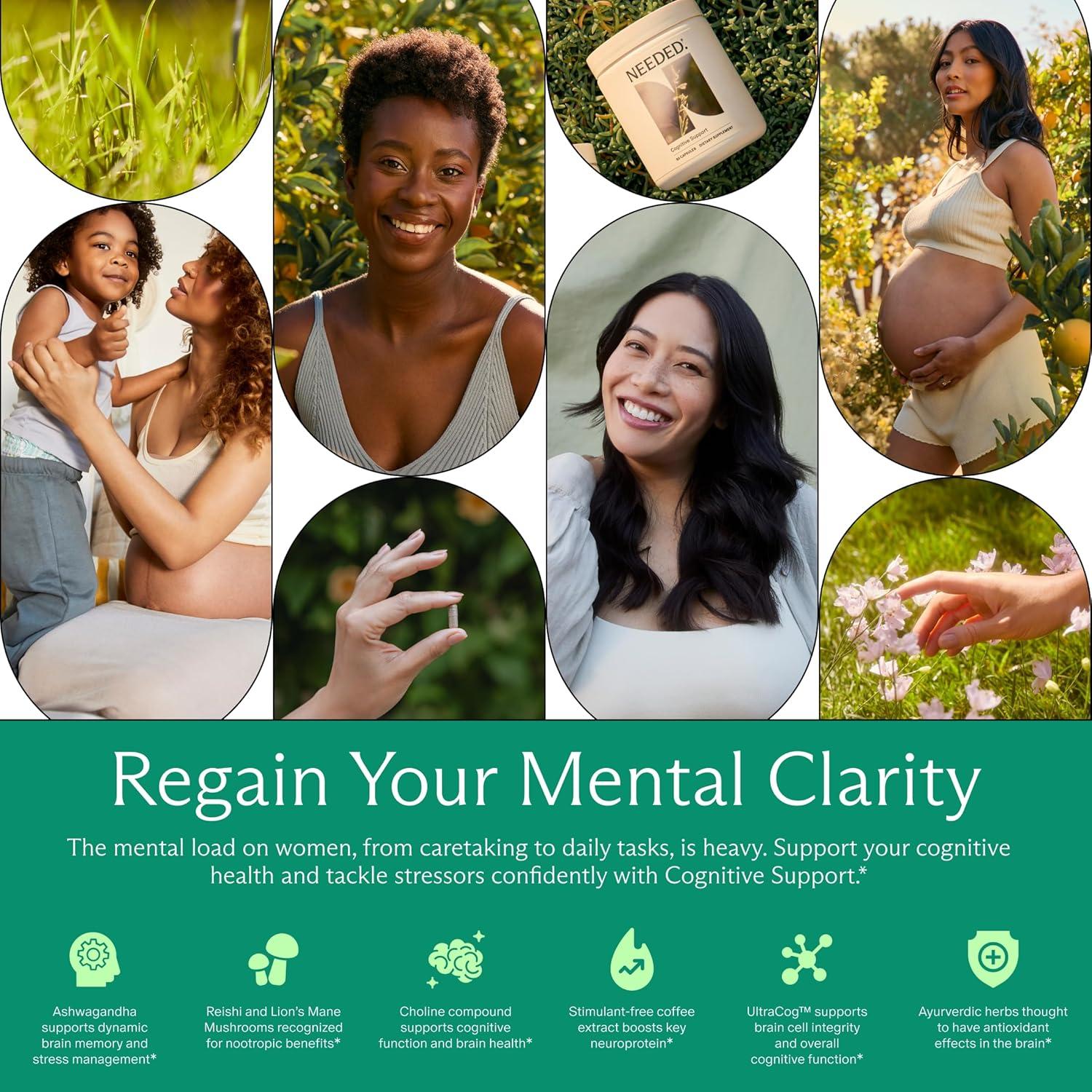 Suplemento Cognitivo Necesitado con Ashwagandha y Hongos 30 Días