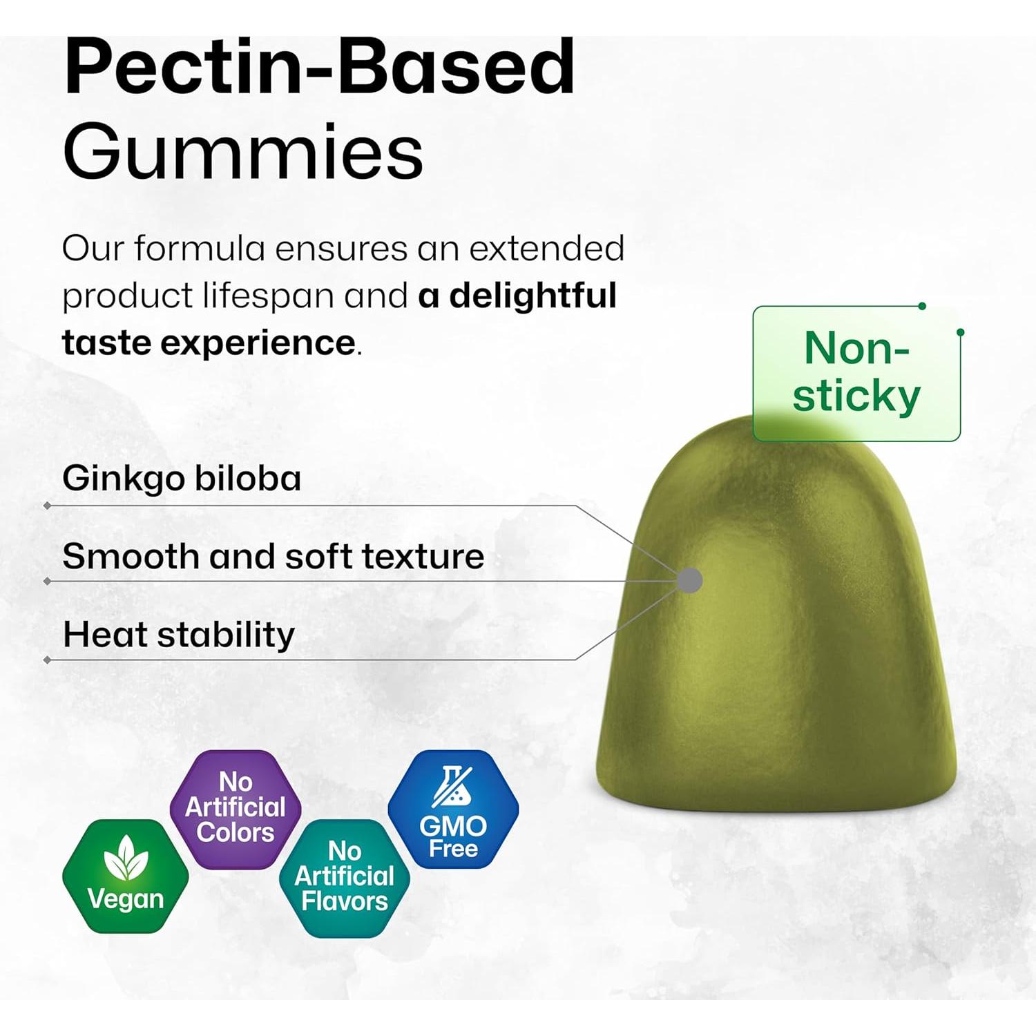 Gominolas Veganas BioKrauter Ginkgo Biloba 90 Unidades 120 mg