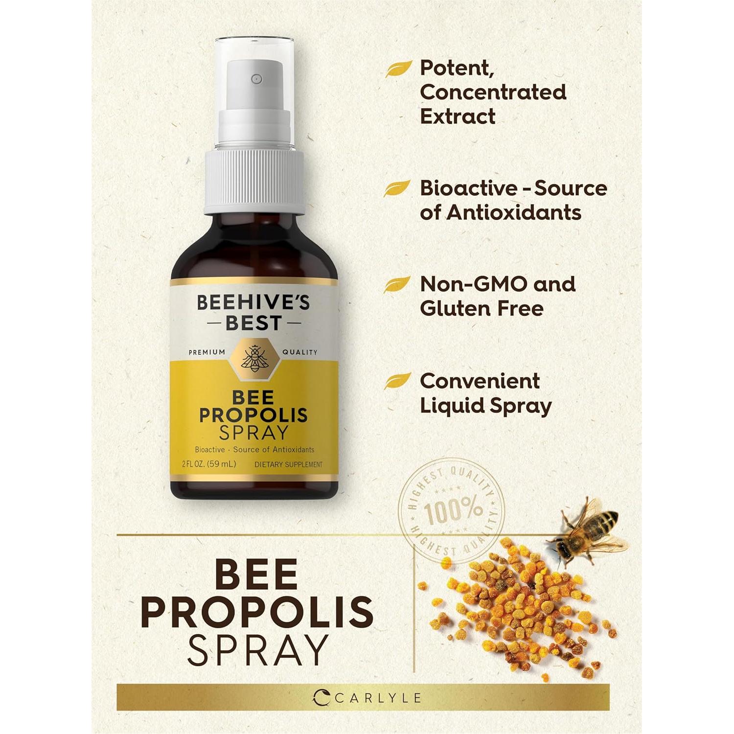Spray de Propóleos de Abeja Carlyle 59 ml - Antioxidante Natural