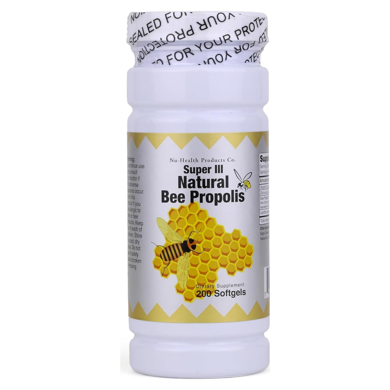 Suplemento Inmunológico Nu-Health Propóleos Naturales 200 Softgels