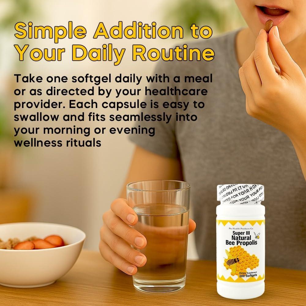 Suplemento Inmunológico Nu-Health Propóleos Naturales 200 Softgels