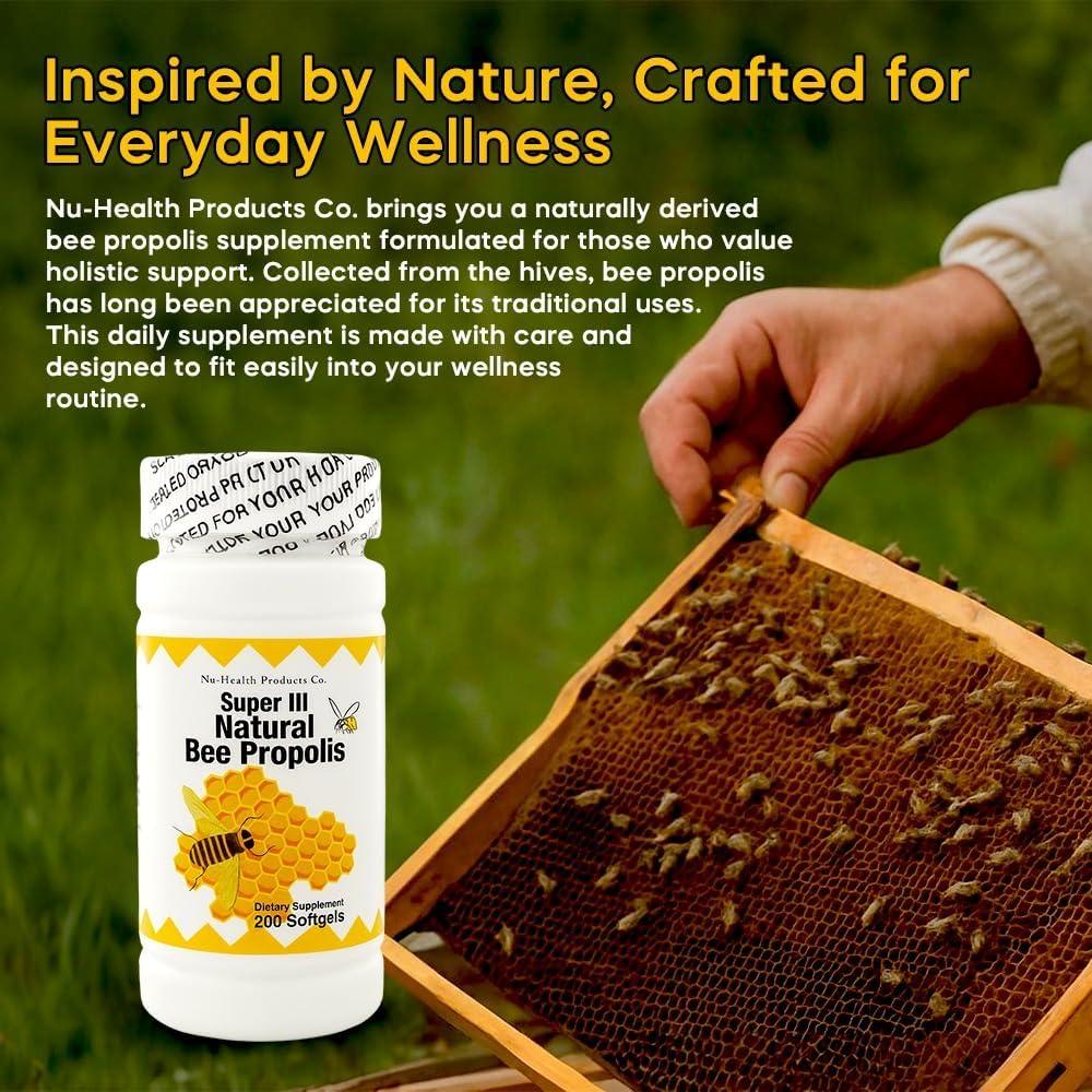 Suplemento Inmunológico Nu-Health Propóleos Naturales 200 Softgels