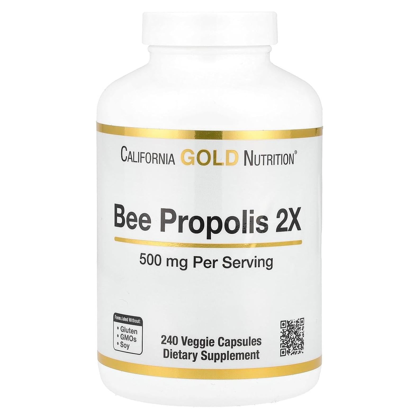 California Gold Nutrition Propóleos de Abeja 500 mg 240 Cápsulas