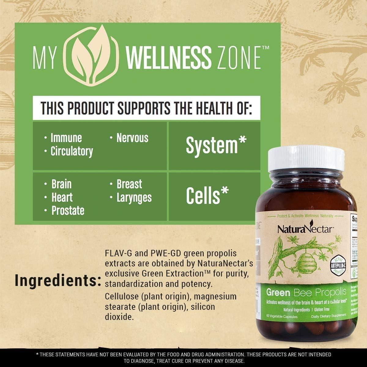 Propolis Natural Verde y Rojo NaturaNectar - 60 Cápsulas