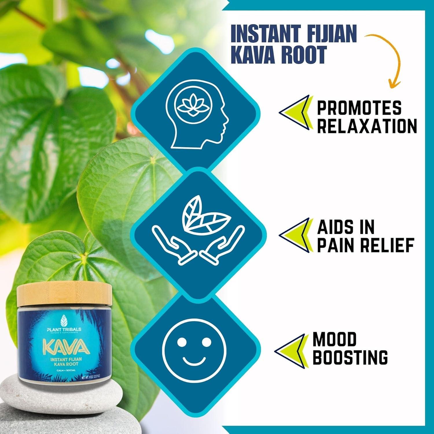 Polvo de Raíz de Kava Instantáneo Botanical Brewing 227g - Vegano, Kosher