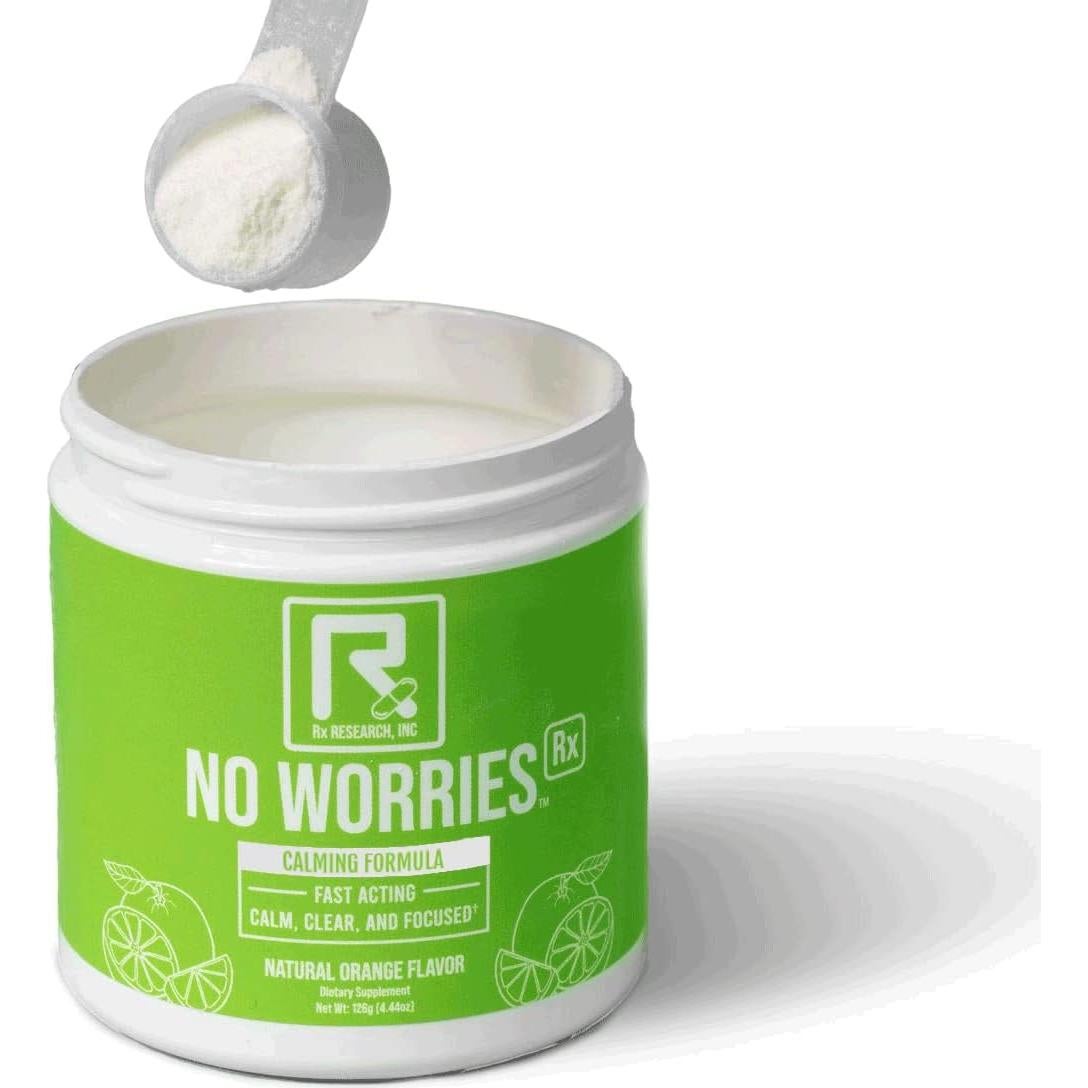 Suplemento Calmante No Worries Rx - GABA, L-Teanina, 140g