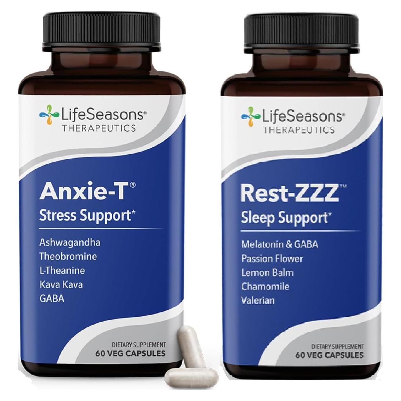 Suplemento Anxie-T LifeSeasons 120 cápsulas - Alivio estrés y sueño
