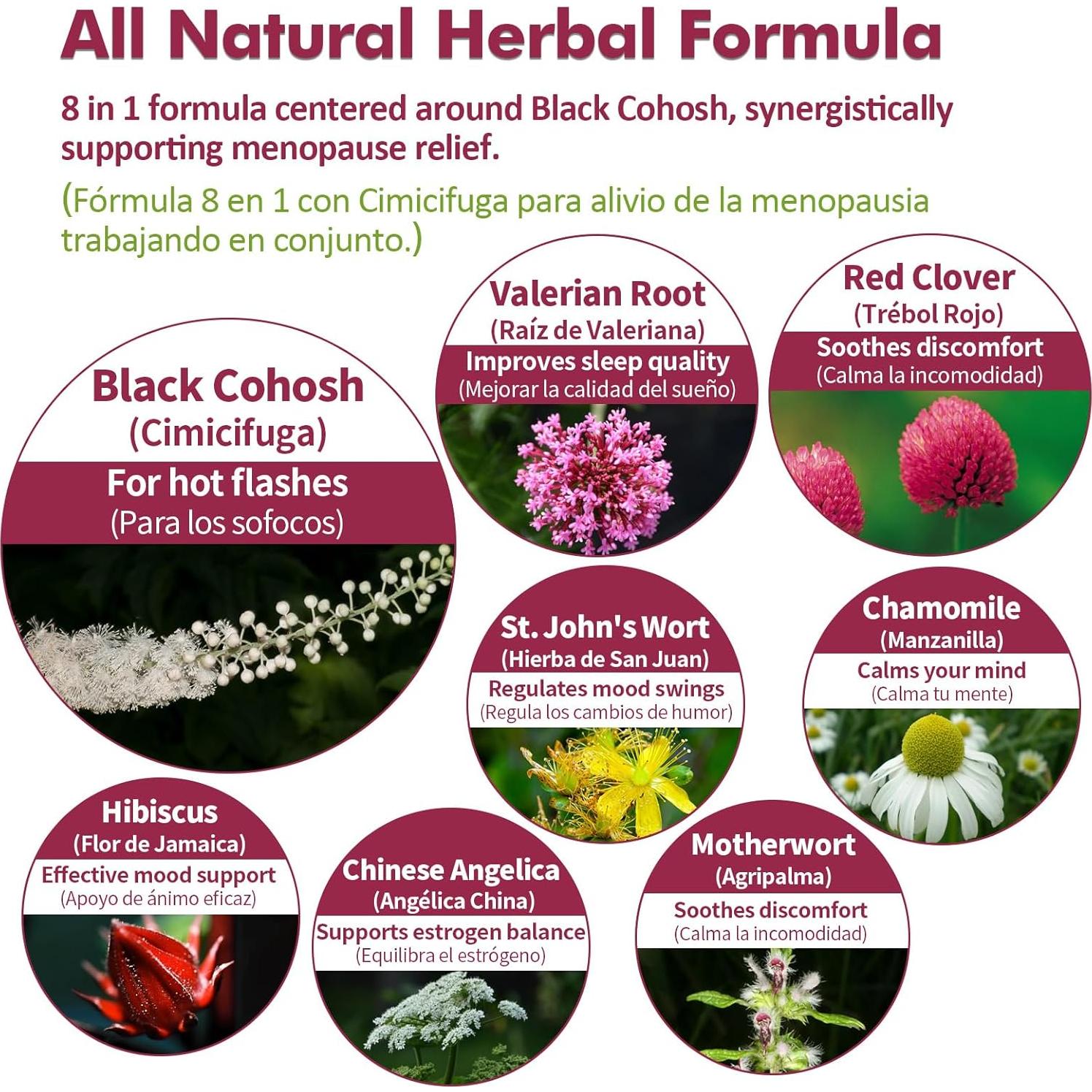 Gotas de Soporte Menopausia Nurbetoxa 118 ml - Cohosh Negro