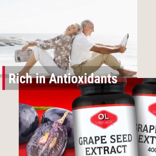Extracto de Semilla de Uva Olympian Labs 400mg 100 Cápsulas Veganas