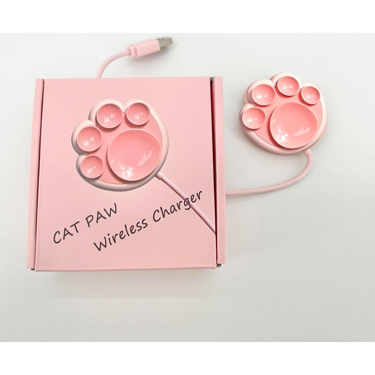 Cargador Inalámbrico 15W Rosa Gato CXIBIKL para iPhone