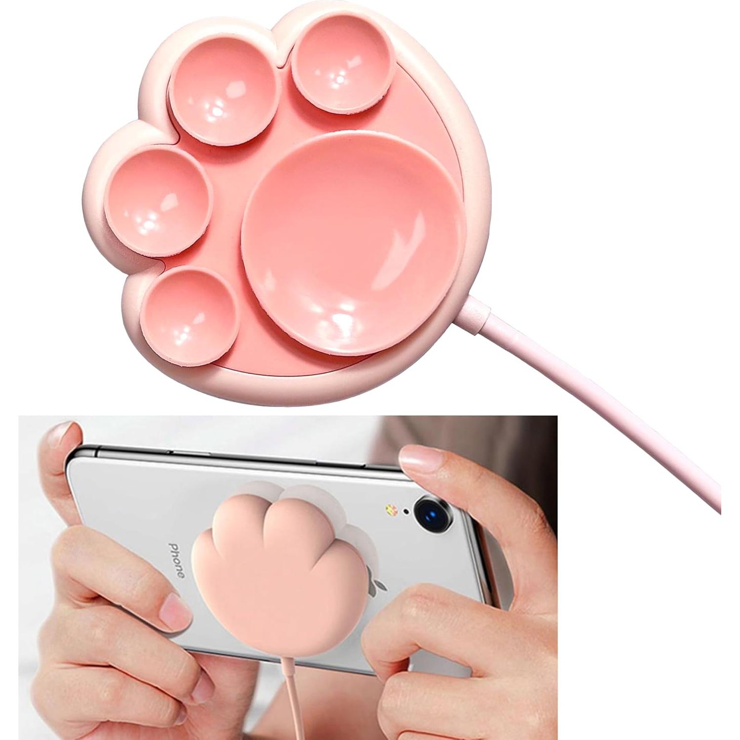 Cargador Inalámbrico 15W Rosa Gato CXIBIKL para iPhone