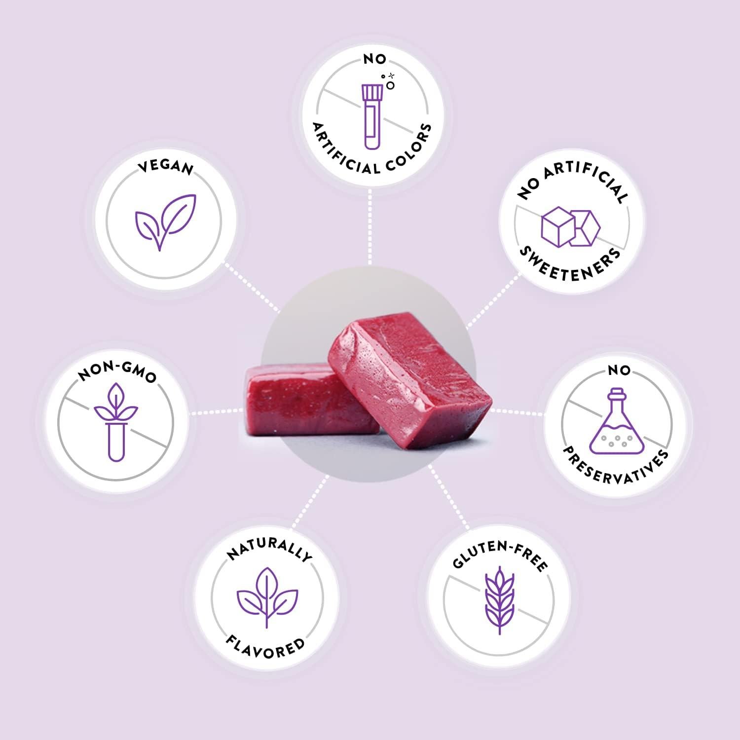 Suplemento Chews SuperGrapes HumanN - 100mg CoQ10 - Sabor Uva