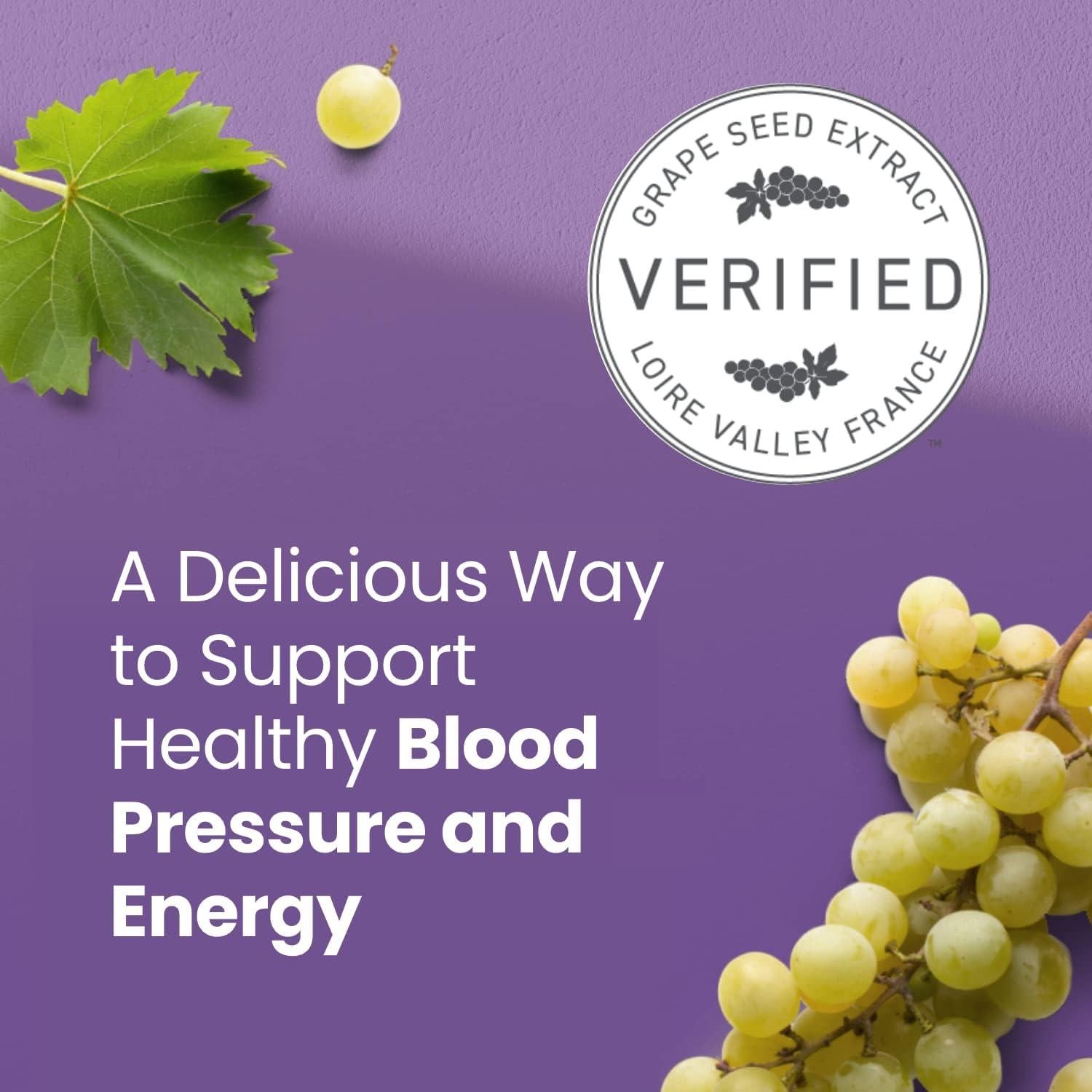 Suplemento Chews SuperGrapes HumanN - 100mg CoQ10 - Sabor Uva