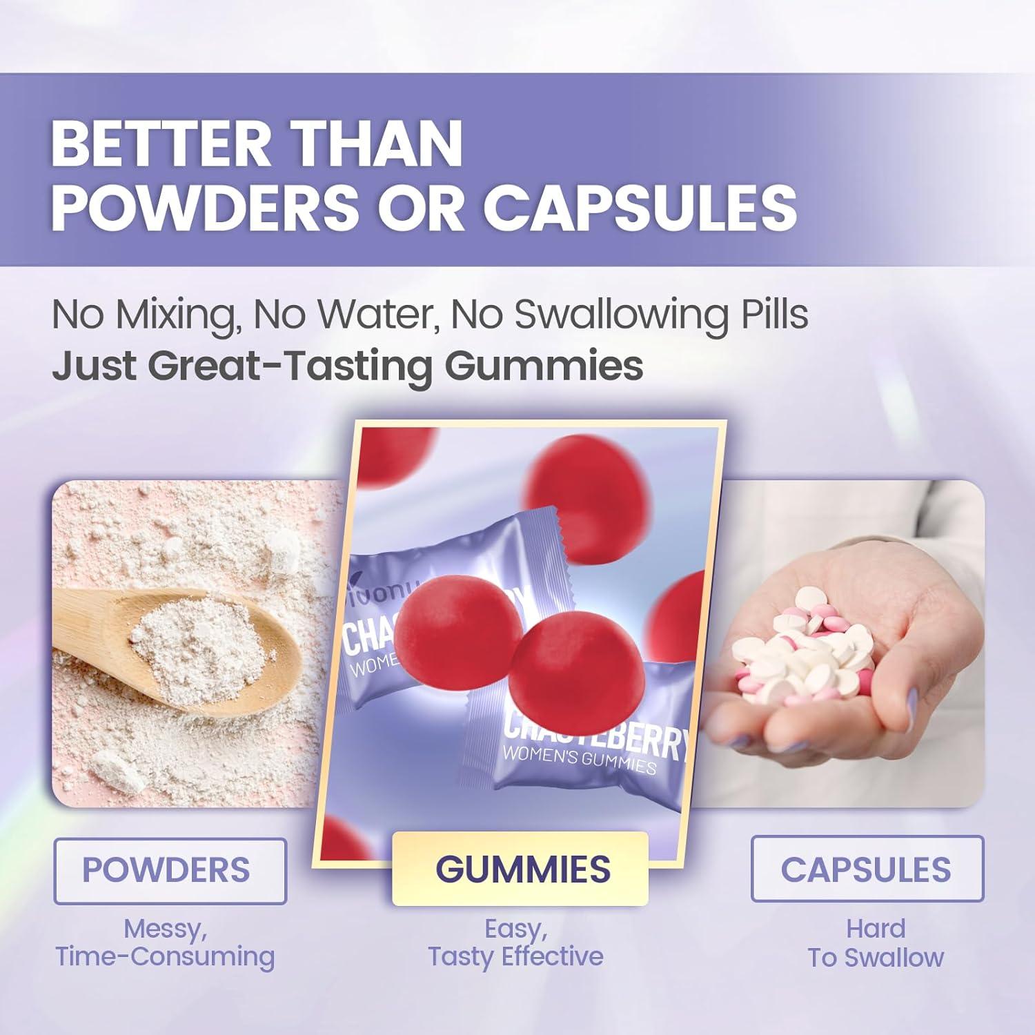 Suplemento VivoNu Gominolas Vitex Chasteberry 1000mg 180 Unidades