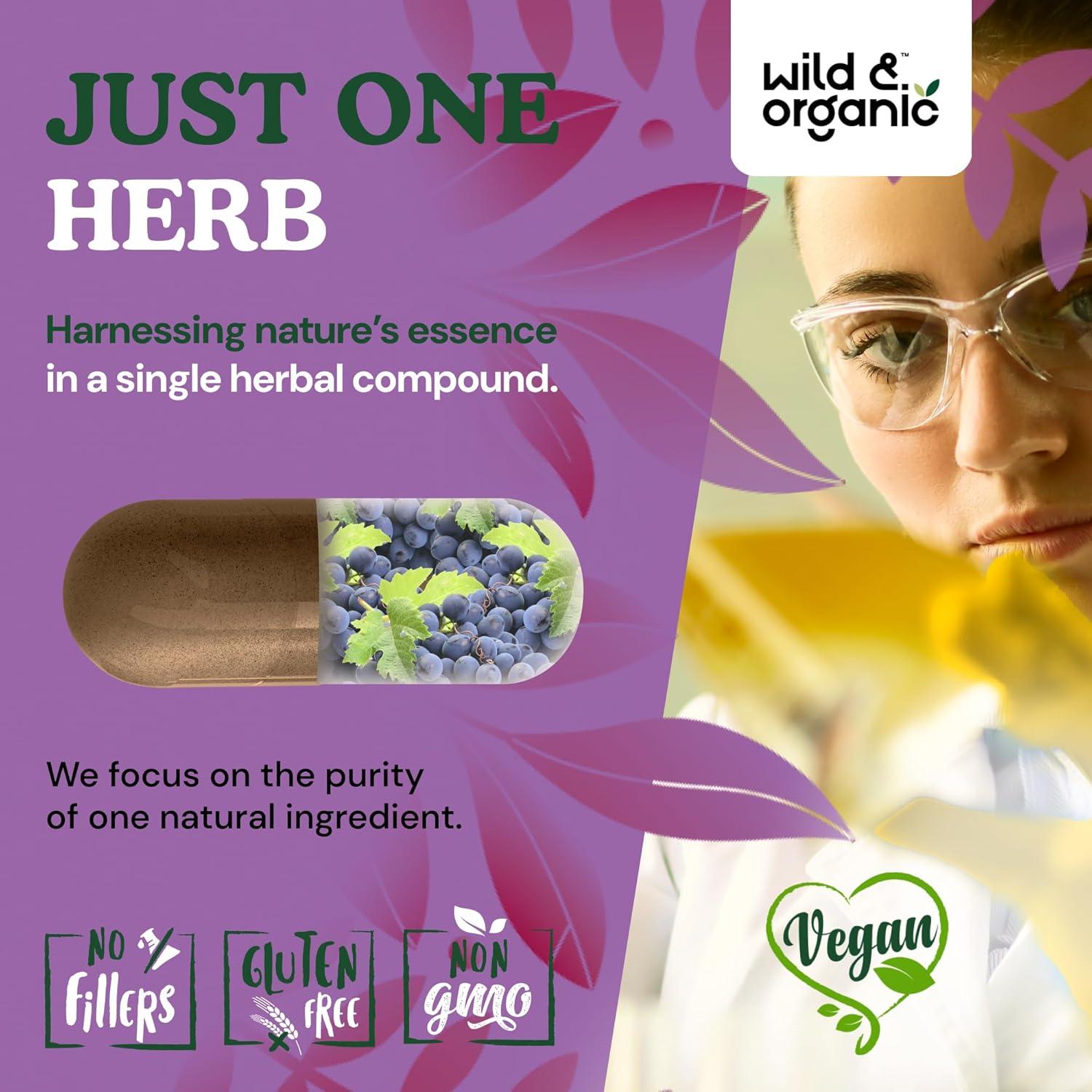 Cápsulas de Extracto de Semilla de Uva Silvestre Orgánico 60u