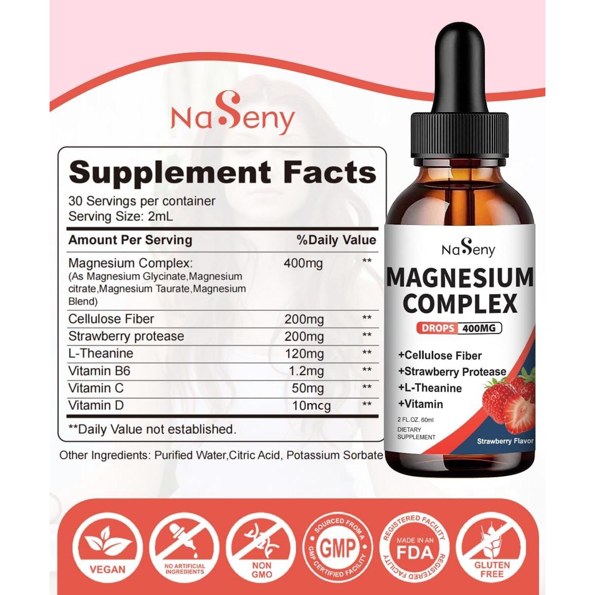 Gotas de Extracto de Semilla de Uva NaSeny 300mg + Magnesio 400mg