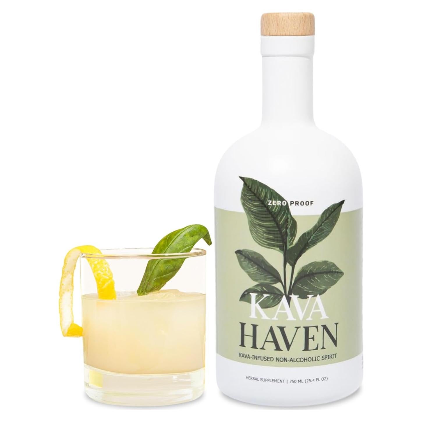 Kava Haven Bebida No Alcohólica 750mL Sabor Limón Jengibre
