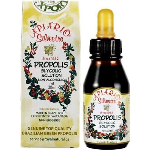 5 Botellas de Extracto Líquido de Própolis Verde Apiario Silvestre - No Alcohólico