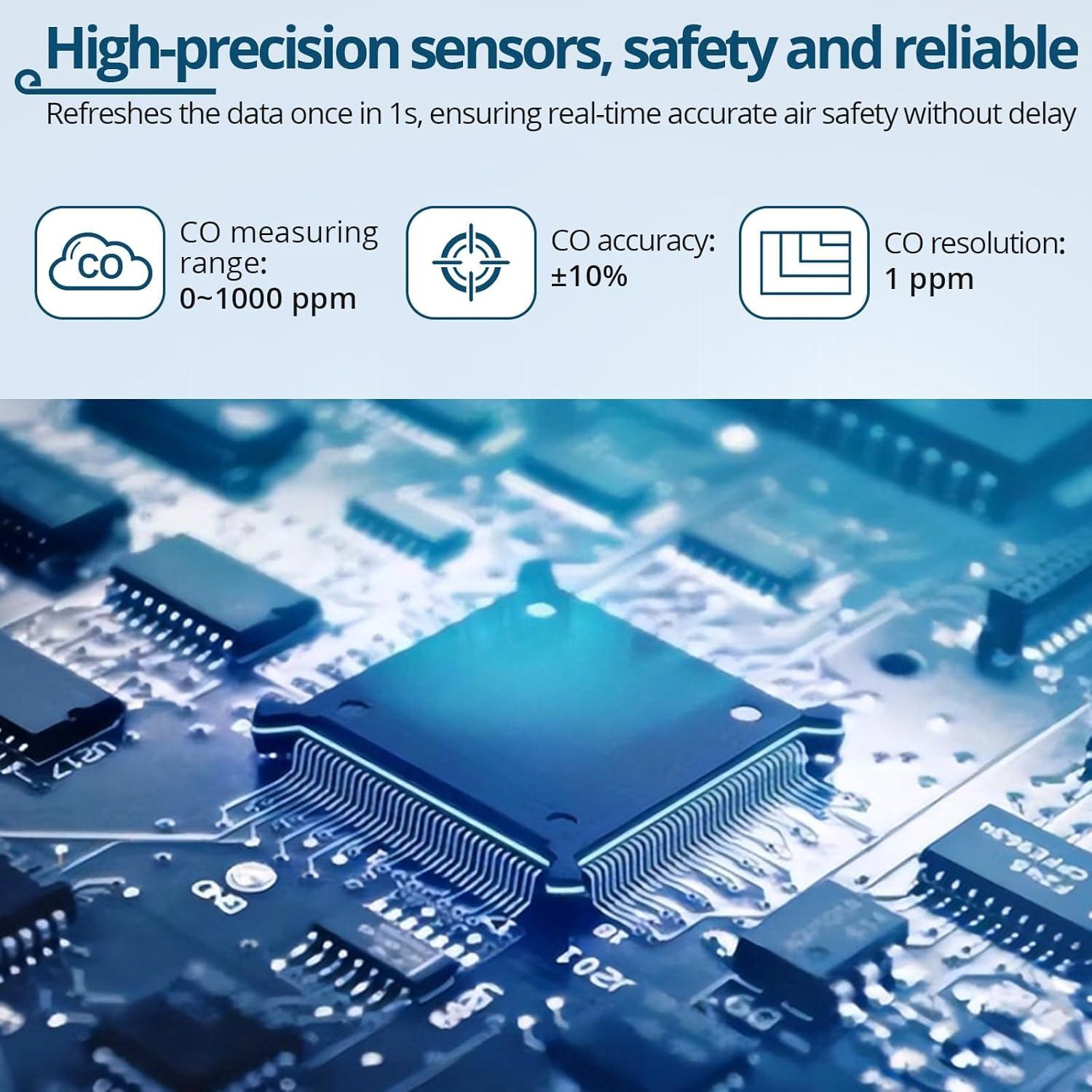 Detector de Monóxido de Carbono ALLmeter AK18 Portátil 0-1000 ppm