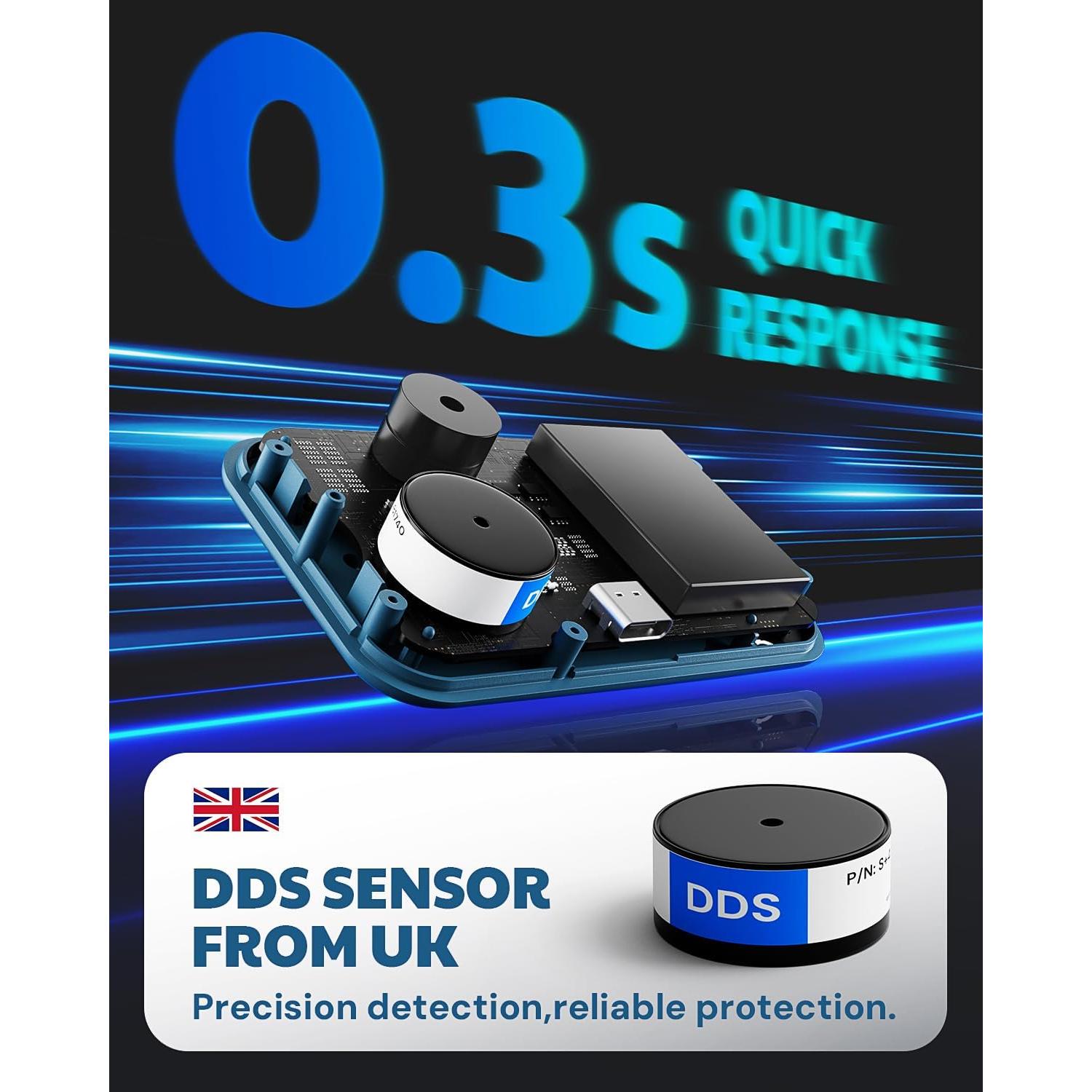 Detector de Monóxido de Carbono AGT-2309 Portátil 0-1000ppm