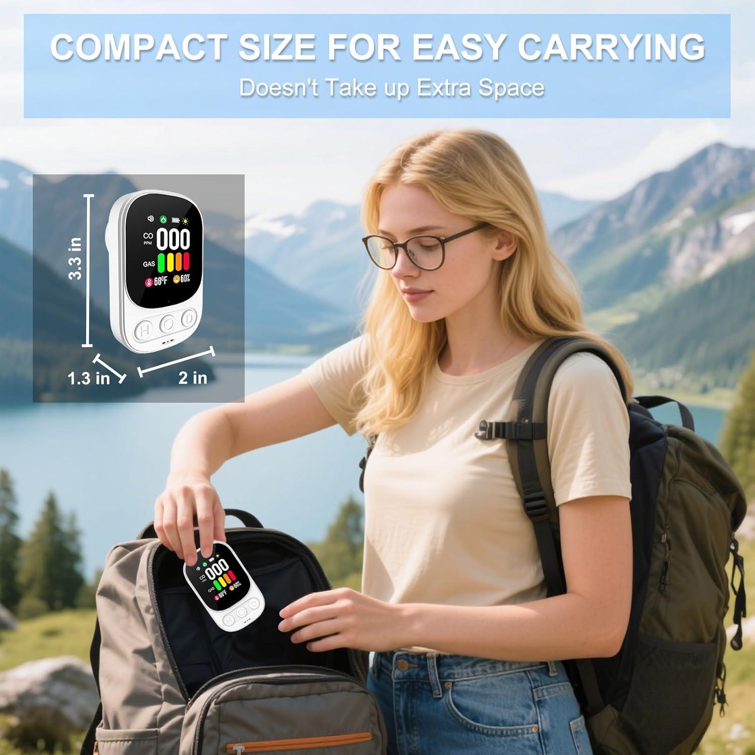 Detector de Monóxido de Carbono y Gas Natural HD08-G Blanco