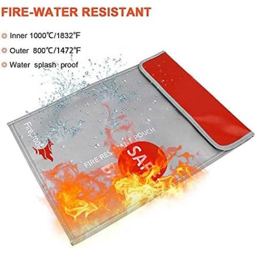 Bolsa Documentos a Prueba de Fuego ISOP 38x28cm Impermeable