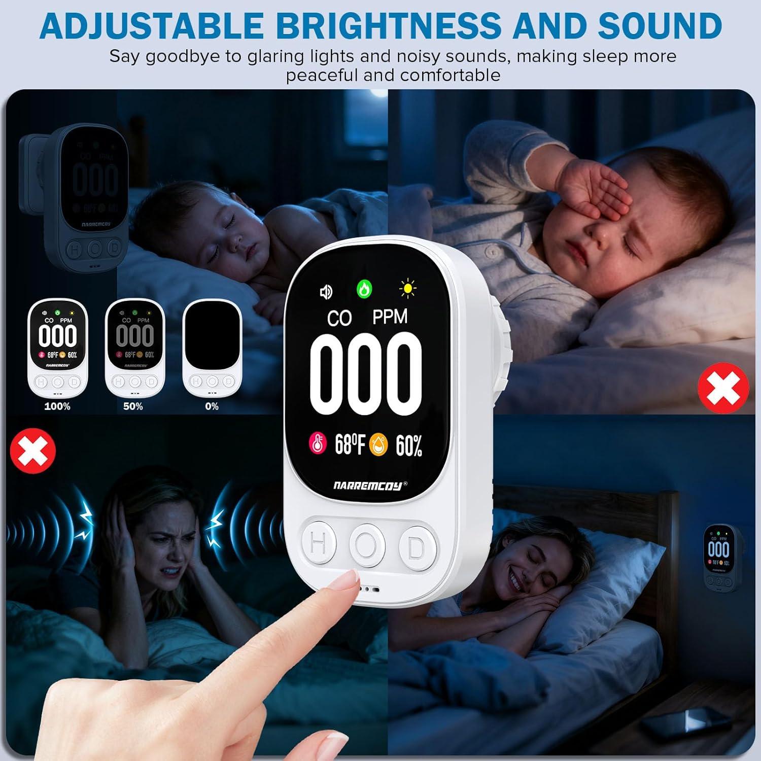 Detector de Monóxido de Carbono Narremcoy HD08 0-999 ppm