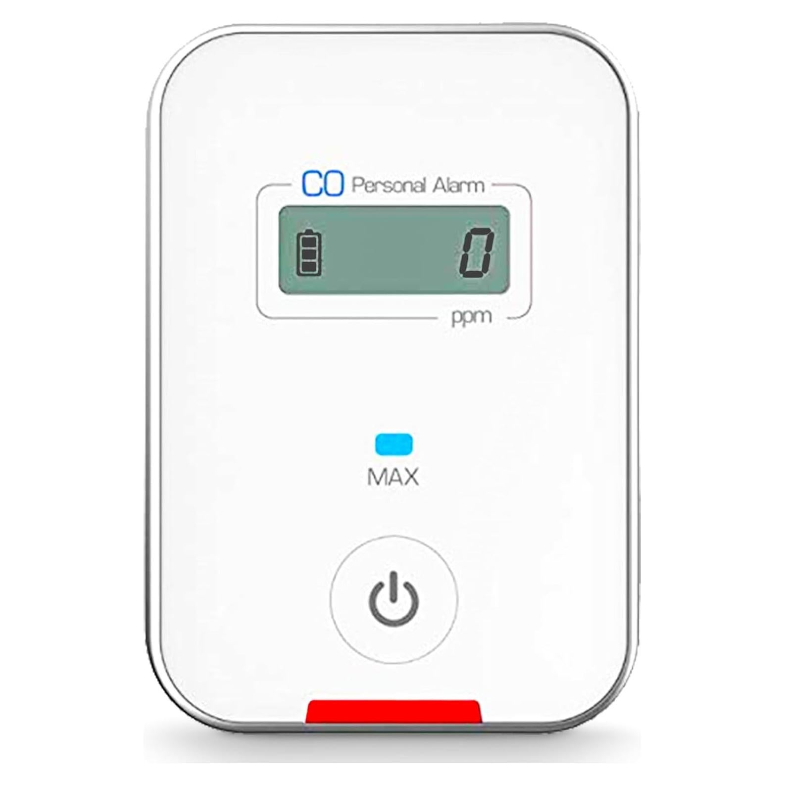 Detector de CO de viaje Forensics FD | Alarma 9ppm | Color blanco