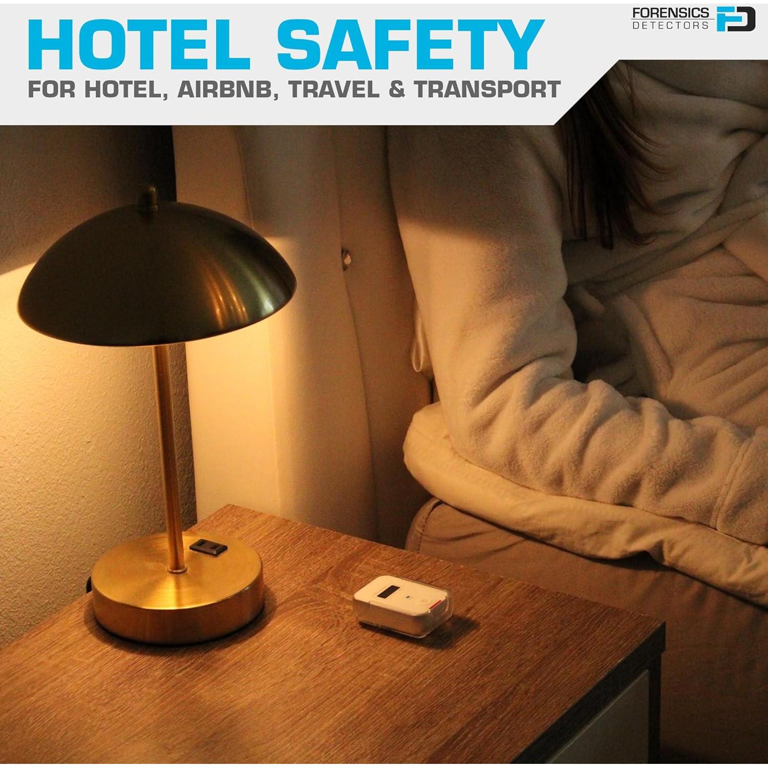 Detector de CO de viaje Forensics FD | Alarma 9ppm | Color blanco