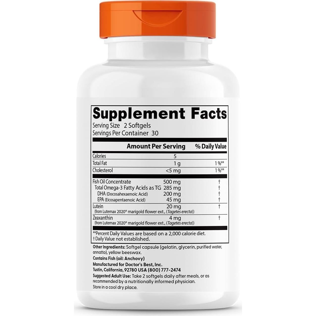 Mejoradores de Visión Natural Doctor Lutemax 2020 60 Gelatinas