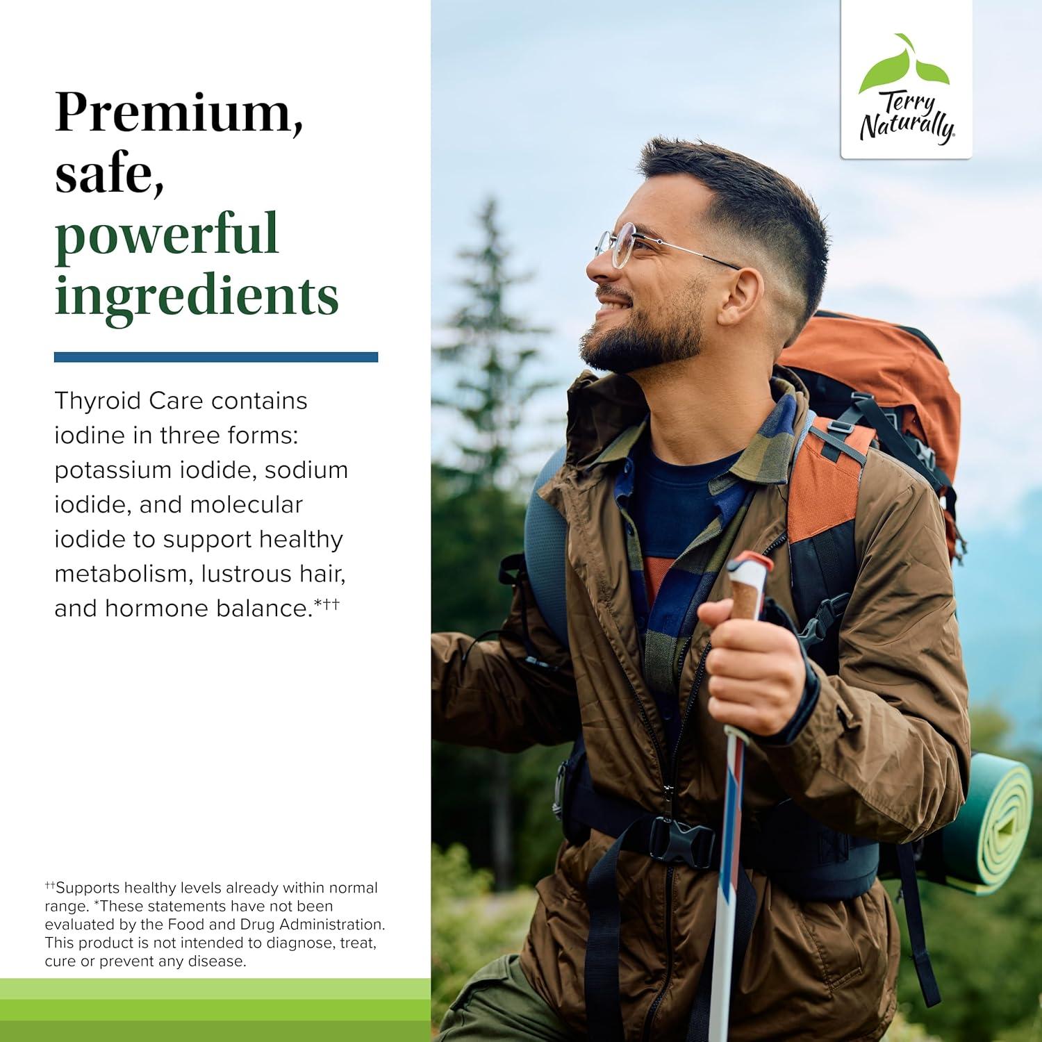 Suplemento Nutricional Terry Naturally Cuidado de Tiroides 60 Cápsulas