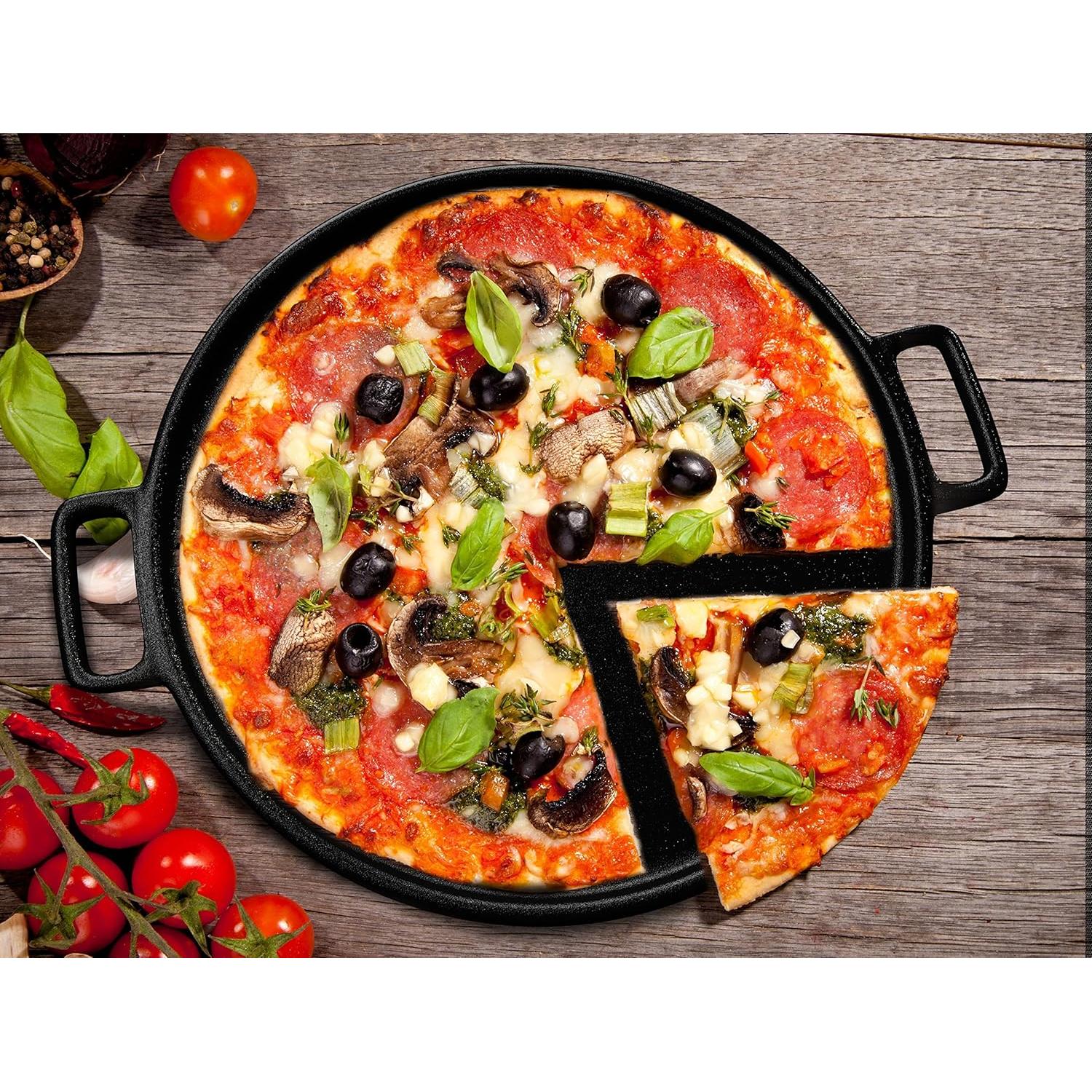 Sartén de Pizza de Hierro Fundido Home-Complete 35.56 cm