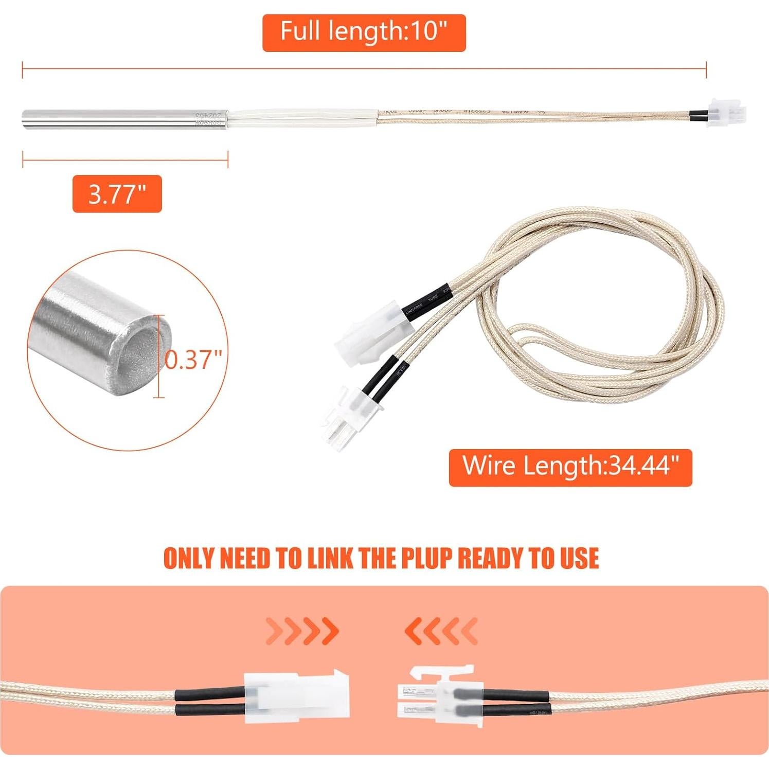 Encendedor D2 Hot Rod QuliMetal para Parrillas Traeger 80W 20V