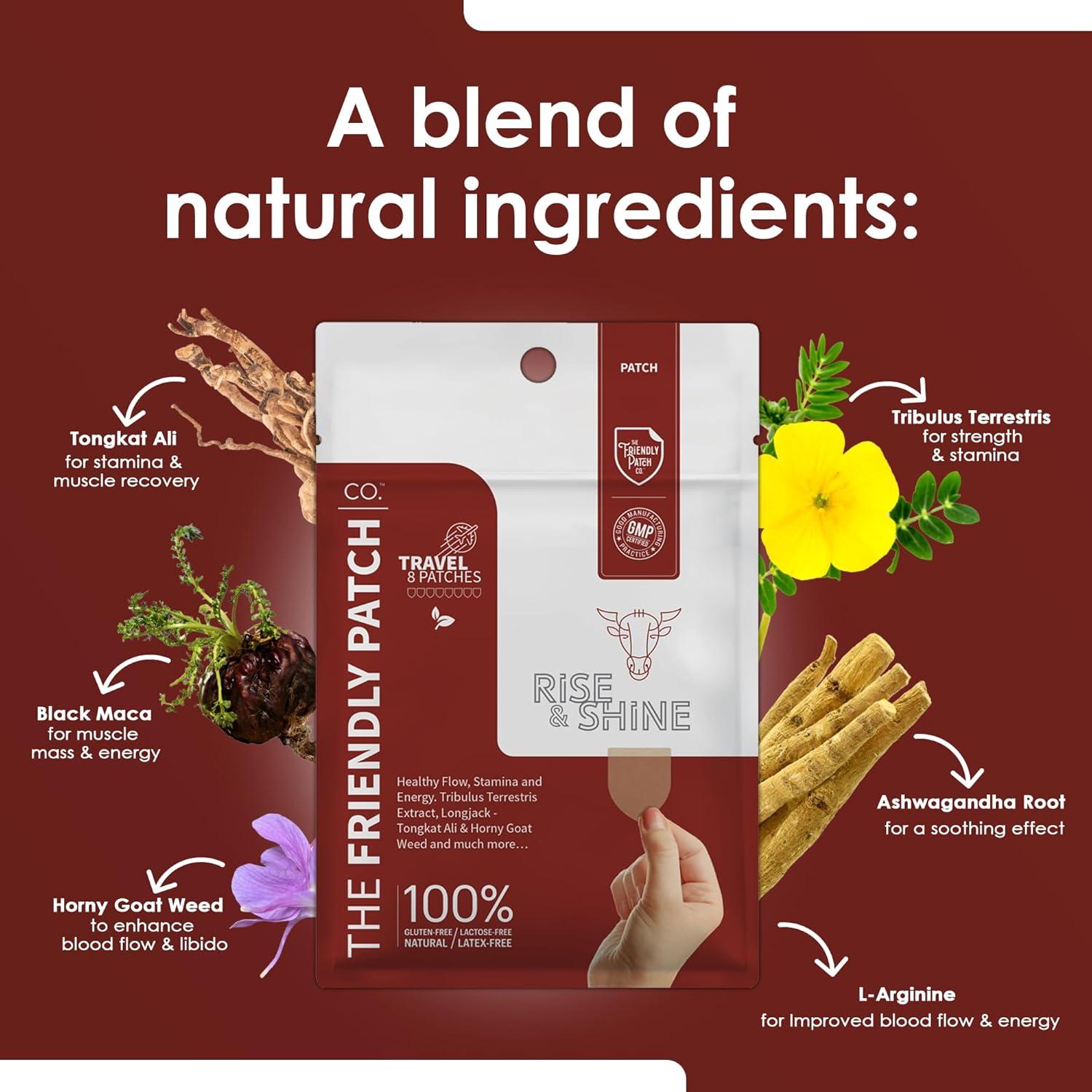 Parches de Energía Rise & Shine El Parche Amistoso 8-Pack