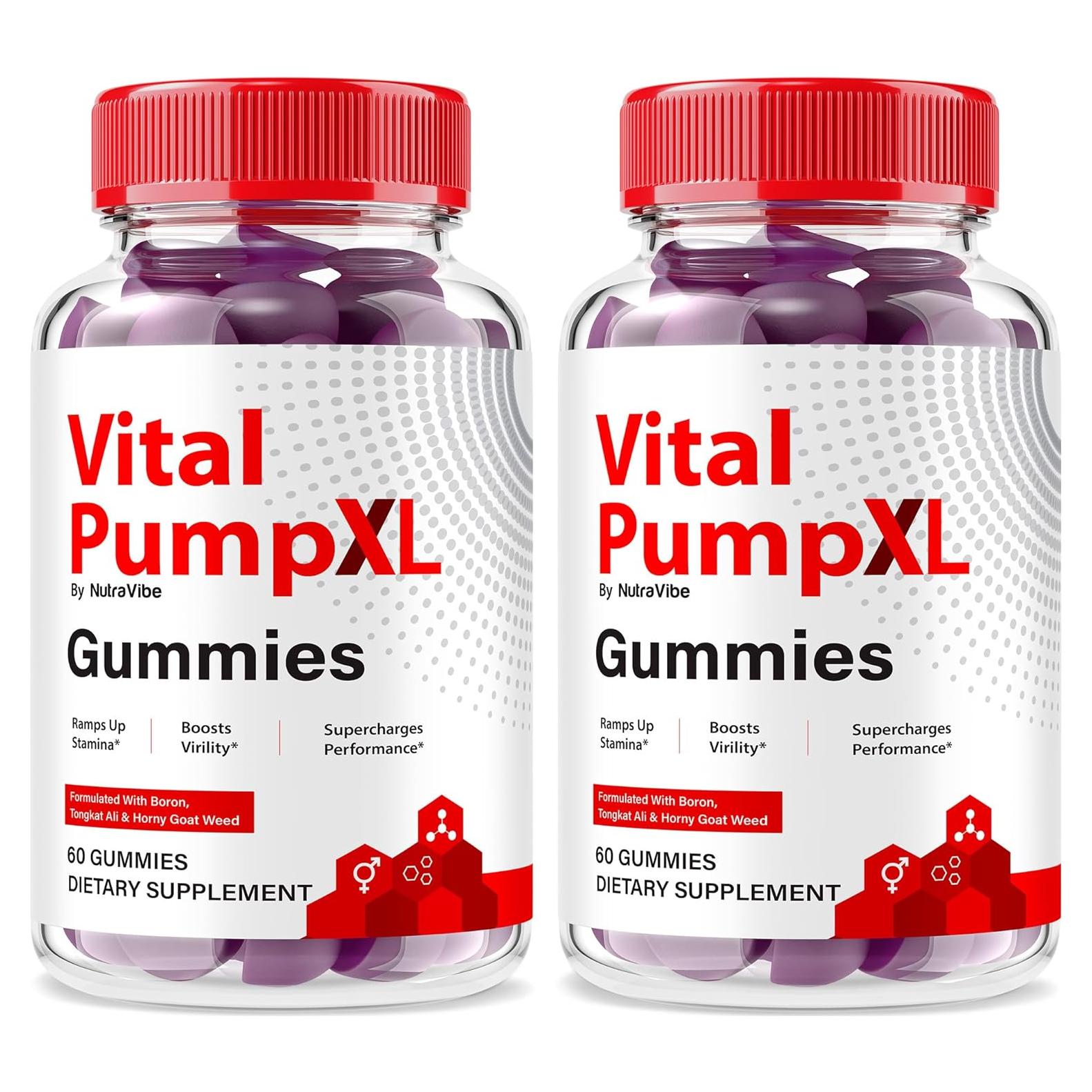 Gomitas Vital Pump XL NutraVibe para Hombres - 120 Unidades