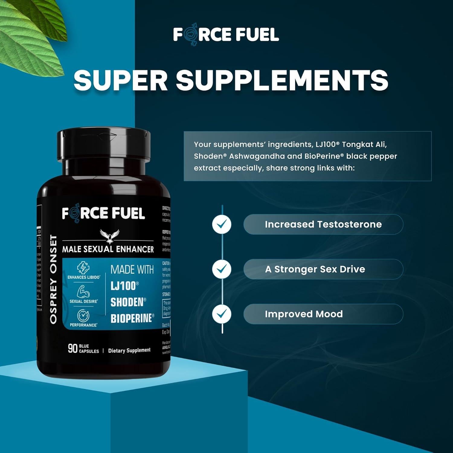 Píldoras Sexuales para Hombres Osprey Onset - 30 Dosis Mejora Erección