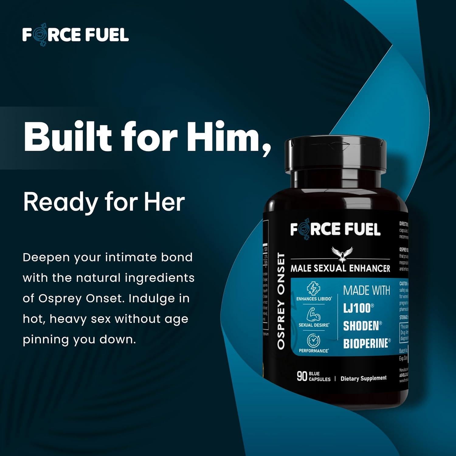 Píldoras Sexuales para Hombres Osprey Onset - 30 Dosis Mejora Erección