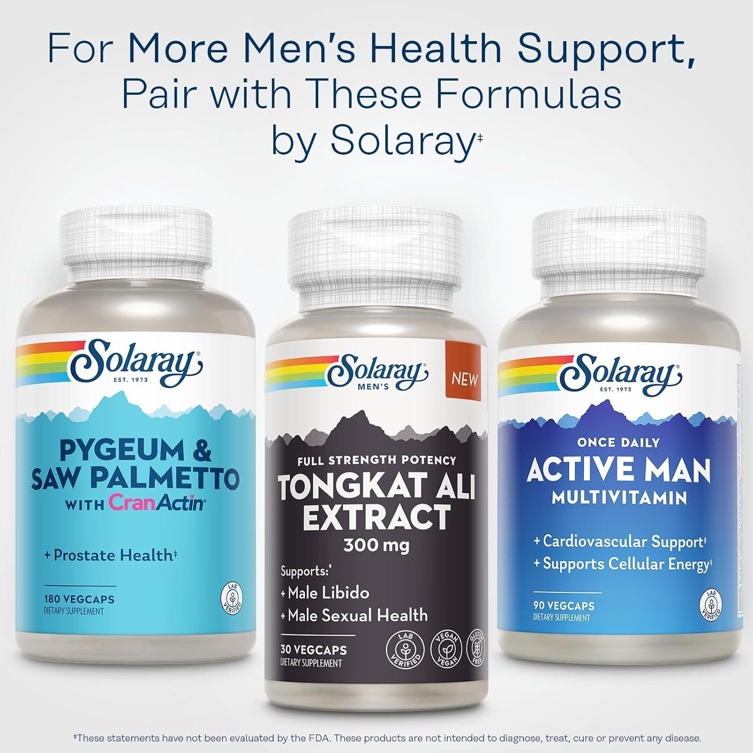 Solaray Extracto de Tongkat Ali 300mg - Suplemento Vegano para Hombres