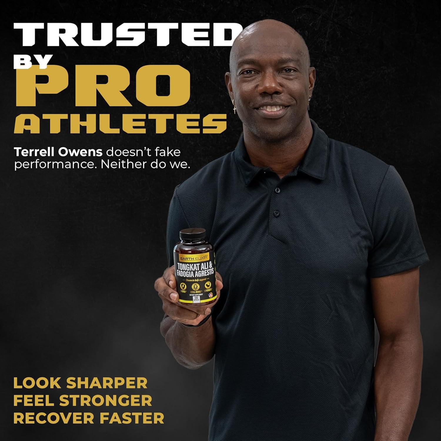 Suplemento Natural de Testosterona Earth Elixir 600mg Fadogia 500mg Tongkat Ali