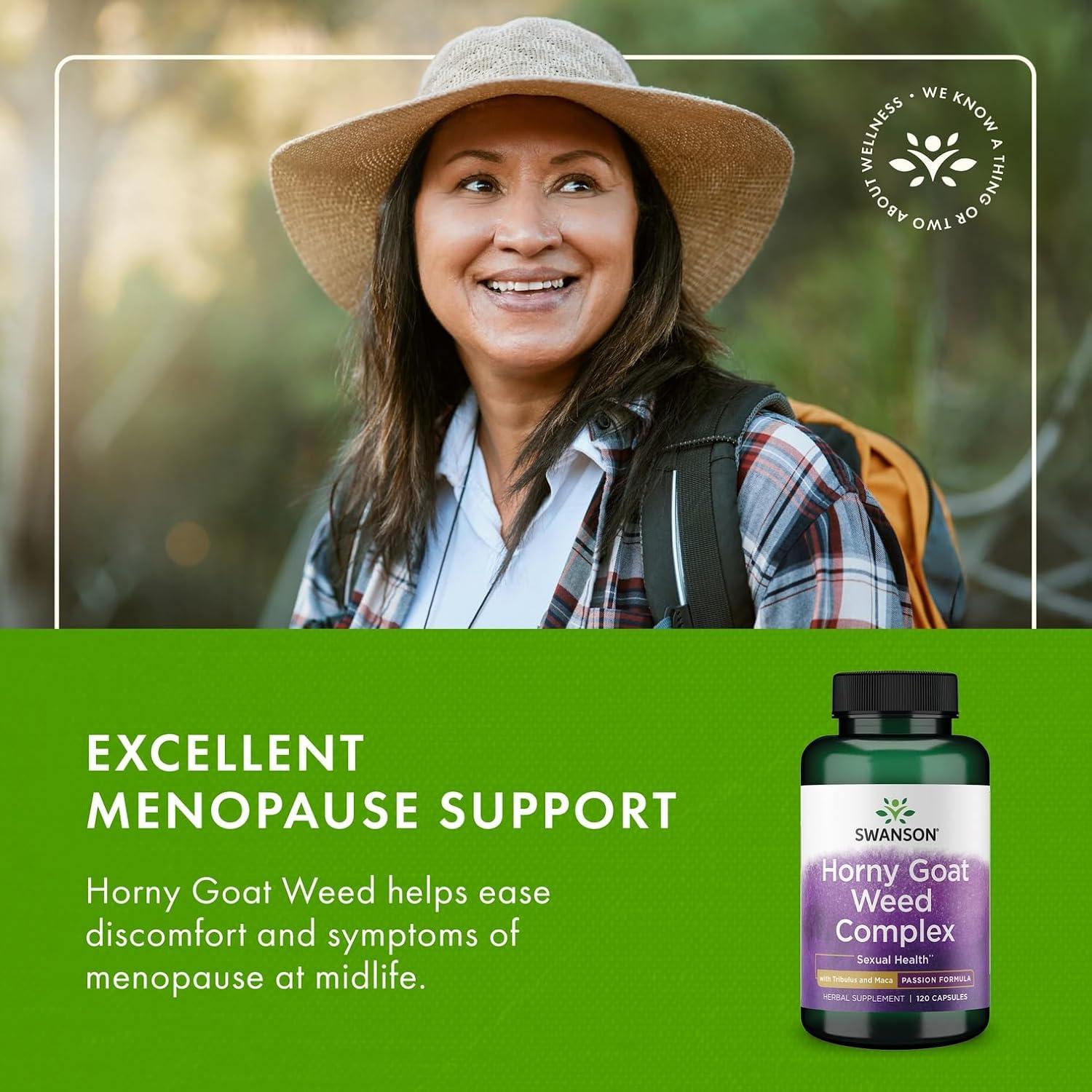 Cápsulas de Hierba de Cabra Horny Swanson 120 Unidades