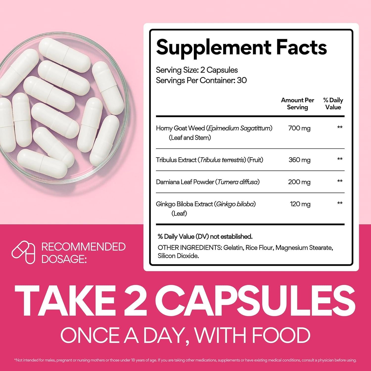 Libidooo VoomVaya - Aumento de Libido Femenino 60 Cápsulas