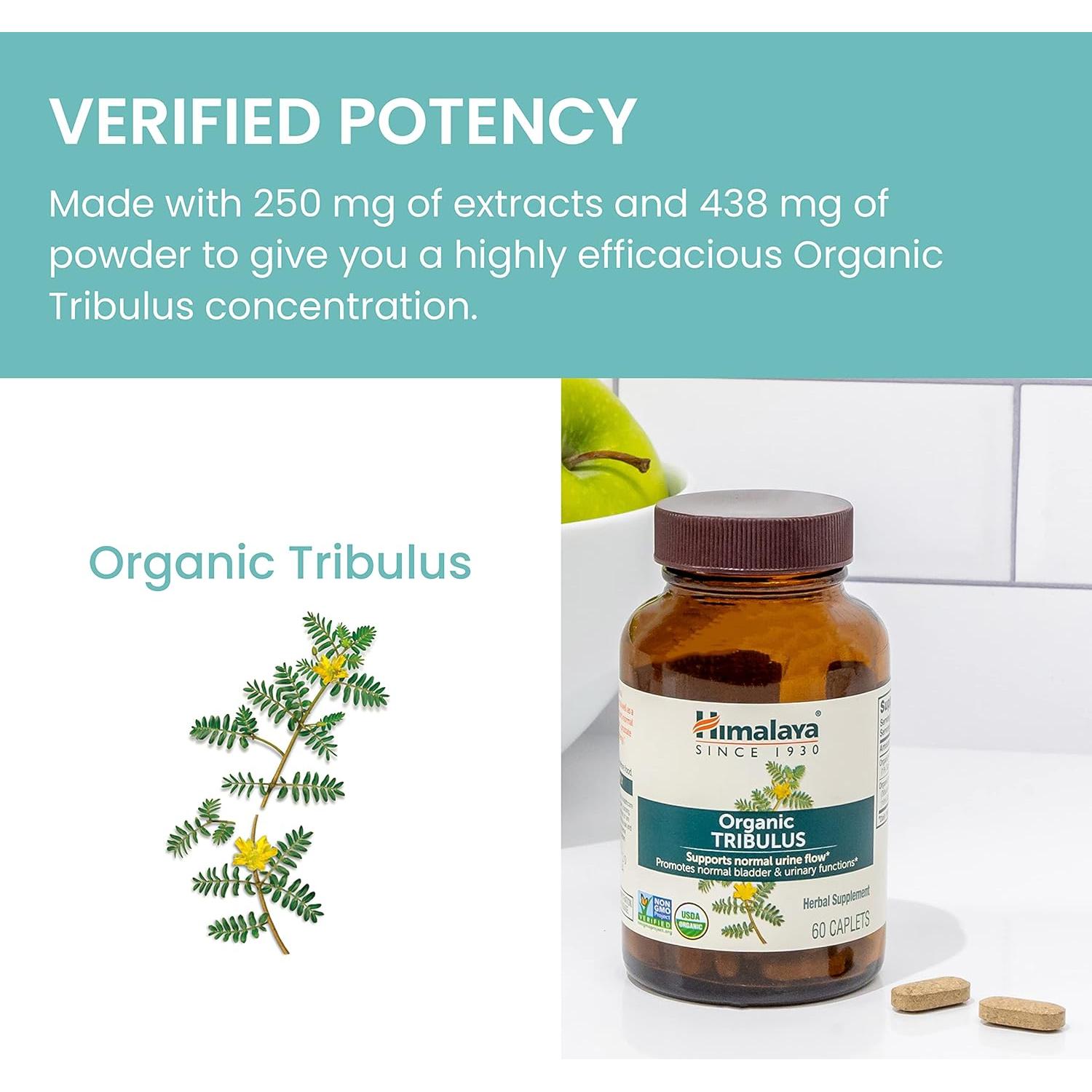 Suplemento Herbal Himalaya Tribulus Terrestris 688 mg 60 Tabletas