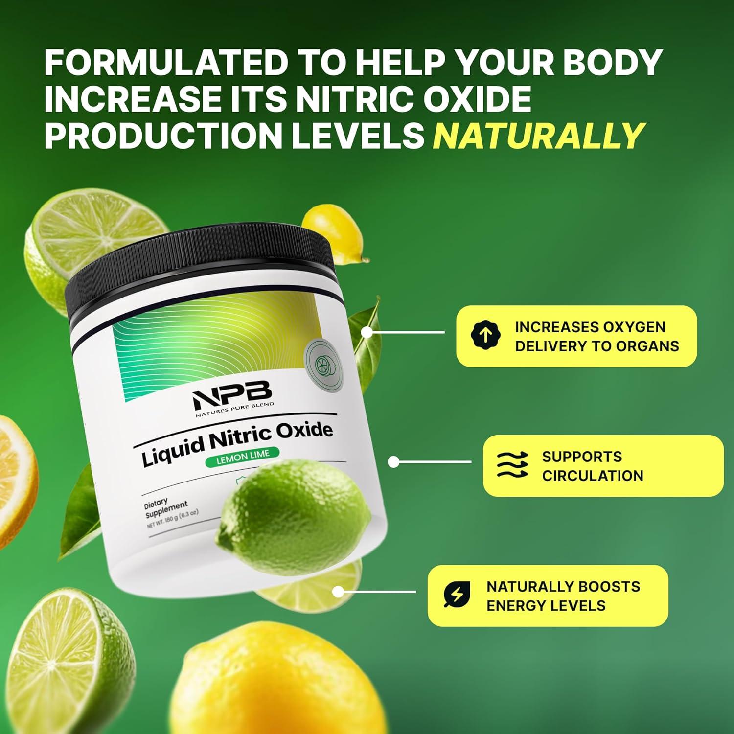 Su Mezcla Pura Natural Acelerador de Óxido Nítrico 5000mg Lima Limón