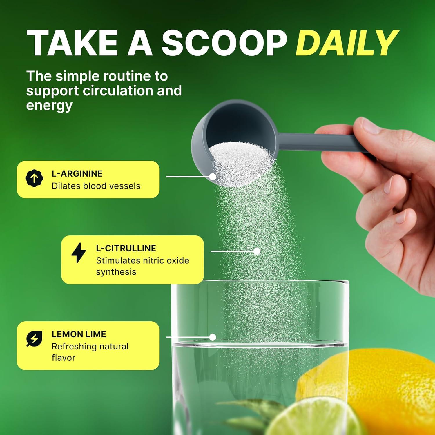 Su Mezcla Pura Natural Acelerador de Óxido Nítrico 5000mg Lima Limón