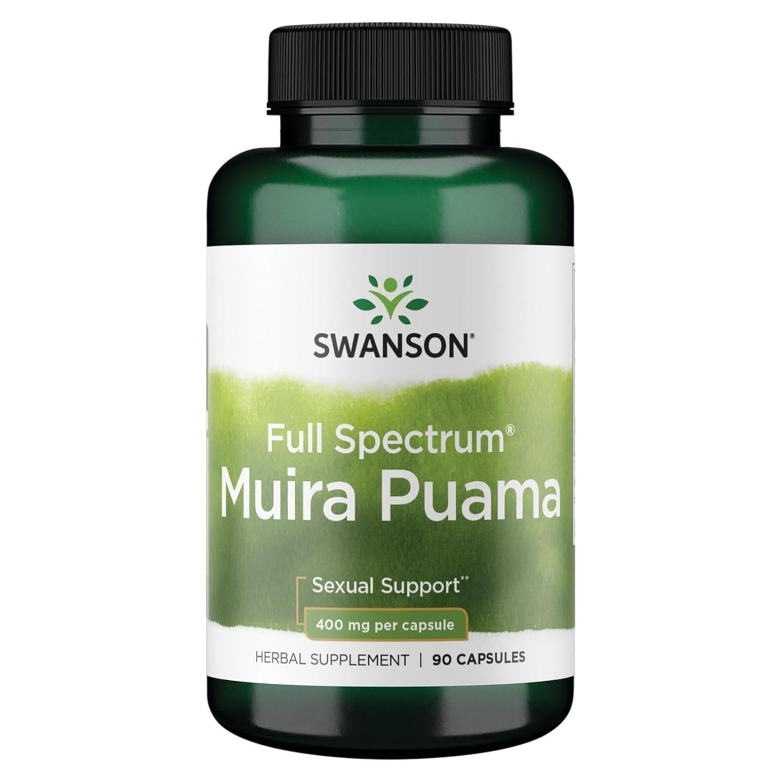 Suplemento de Raíz de Muira Puama Swanson 400 mg 90 Cápsulas