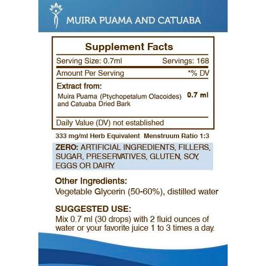 Extracto Líquido Sin Alcohol Muira Puama y Catuaba 118 ml - Secretos de la Tribu