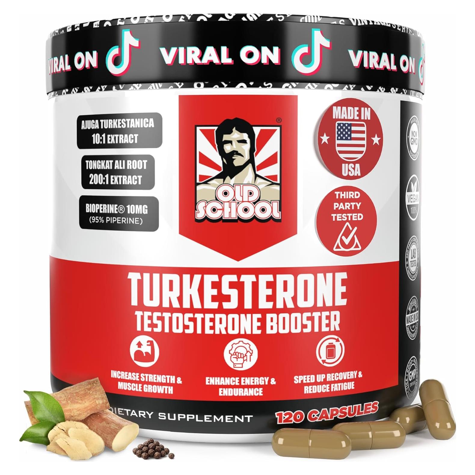 Suplemento de Testosterona Old School Labs Turkesterona 1500mg